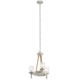 Kichler Minnow 3-Light Distressed White Coastal Chandelier