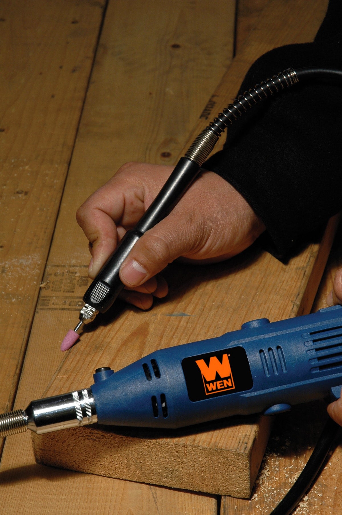 WEN 80-Piece Variable Speed Corded 1-Amp Sanding Rotary Tool with Hard Case