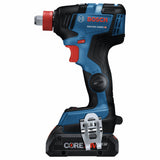 Bosch Freak CORE18V 1/2-in Two-In-One Brushless Cordless Impact Driver/Wrench Kit, Variable Speed, 4.0Ah Battery, Charger & Bag
