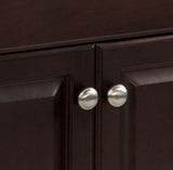 Project Source 30.5-in Java Single Sink Bathroom Vanity with White Cultured Marble Top
