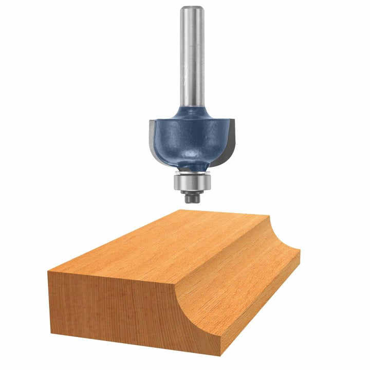 Bosch 1/4-in Carbide-Tipped Cove Router Bit, 7/8-in Dia, 1/4-in Radius
