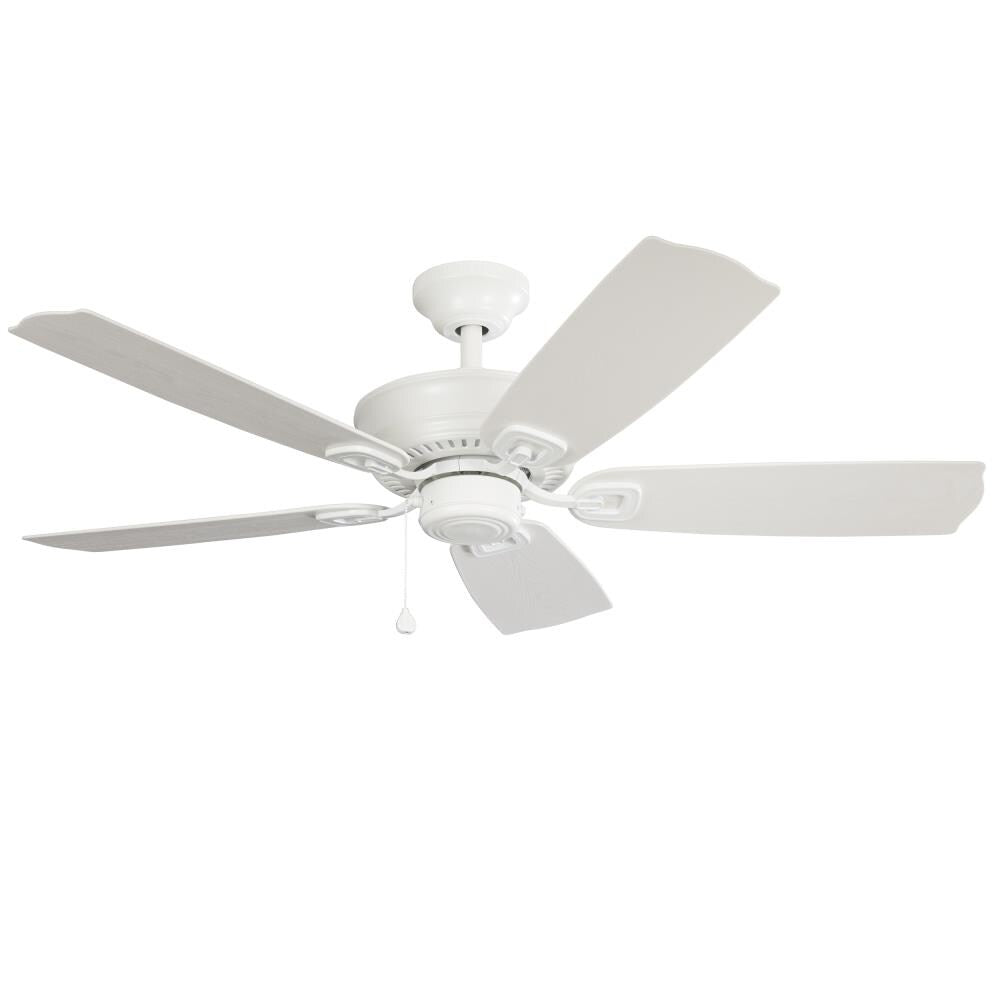 Harbor Breeze Echolake 52-in White LED Indoor/Outdoor Ceiling Fan (5-Blade)