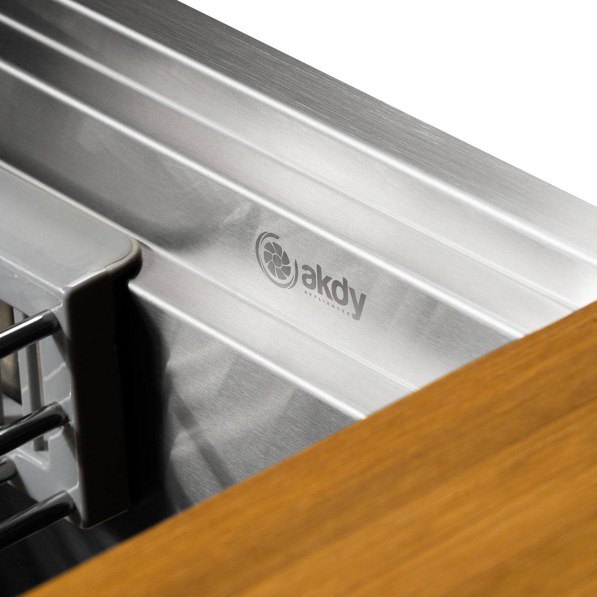 AKDY Handmade 33-in x 22-in Stainless Steel Single Bowl Undermount Residential Workstation Kitchen Sink All-in-One Kit