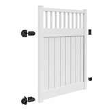 Freedom Portsmouth 6-ft H x 5-ft W White Vinyl Fence Gate Kit (Unassembled)