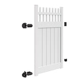 Freedom Wakefield 6-ft H x 4-ft W White Vinyl Fence Gate Kit (Unassembled)