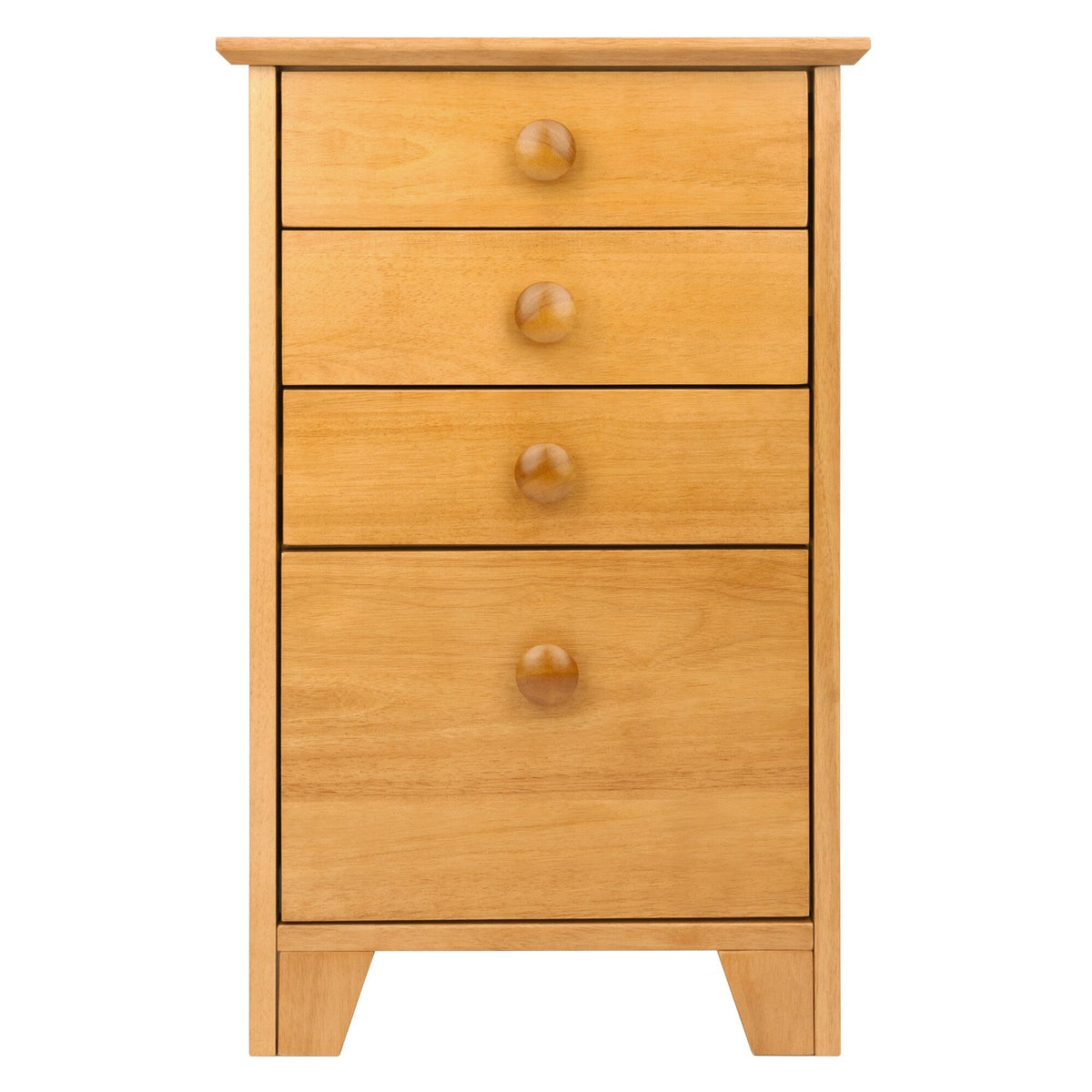 Winsome Wood Studio Honey 4-Drawer 18.27-in File Cabinet