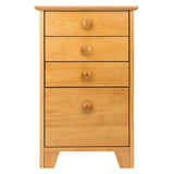 Winsome Wood Studio Honey 4-Drawer 18.27-in File Cabinet