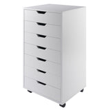 Winsome Wood Halifax White 7-Drawer 19.21-in File Cabinet