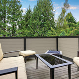 Freedom 6-ft Black Aluminum Privacy Frame