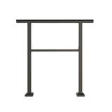 Freedom Heathrow 4-ft x 36-in Matte Black Aluminum Deck Handrail Kit