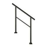 Freedom Heathrow 4-ft x 36-in Matte Black Aluminum Deck Handrail Kit