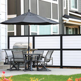 Freedom 6-ft Black Aluminum Privacy Frame