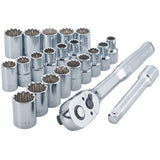 CRAFTSMAN 22-Piece 72-Tooth 1/2-in Drive Quick-Release Ratchet & Universal Socket Set