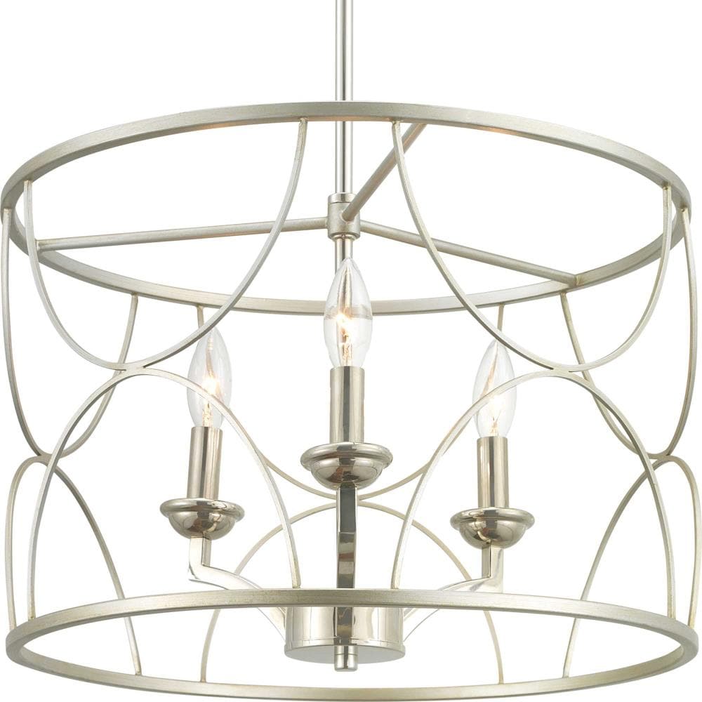 Progress Lighting Landree 3-Light Gray Traditional Chandelier