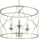 Progress Lighting Landree 3-Light Gray Traditional Chandelier