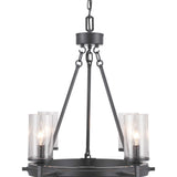 Progress Lighting Gresham 6-Light Black Transitional Chandelier