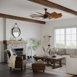 Progress Lighting Springer 60-in Architectural Bronze Indoor Ceiling Fan with Remote (12-Blade)
