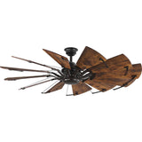 Progress Lighting Springer 60-in Architectural Bronze Indoor Ceiling Fan with Remote (12-Blade)