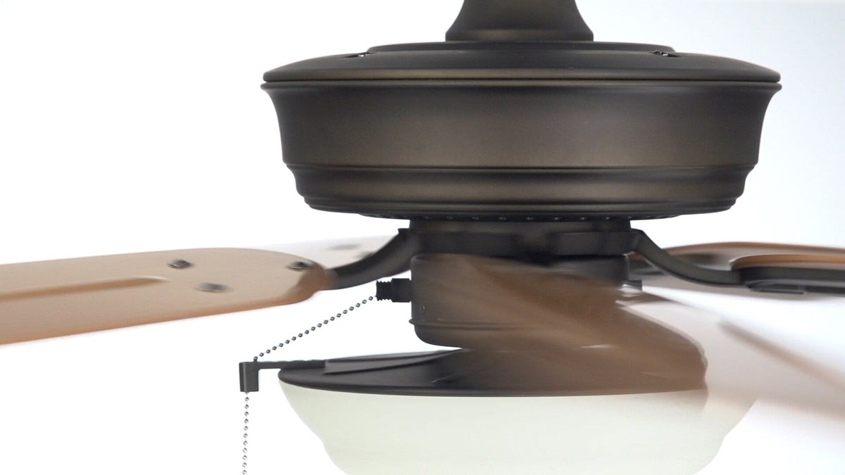 Harbor Breeze Echolake 52-in Oil-Rubbed Bronze LED Indoor/Outdoor Ceiling Fan with Light Kit (5-Blade)