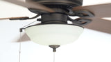 Harbor Breeze Echolake 52-in Oil-Rubbed Bronze LED Indoor/Outdoor Ceiling Fan with Light Kit (5-Blade)