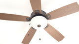 Harbor Breeze Echolake 52-in Oil-Rubbed Bronze LED Indoor/Outdoor Ceiling Fan with Light Kit (5-Blade)