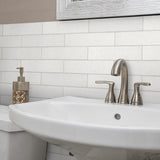 Elida Ceramica Painted Bricks White 2-in x 9-in Glazed Ceramic Brick Subway Wall Tile