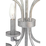 Progress Lighting Gulliver 8-Light Galvanized with Antique White Coastal Lantern Medium Hanging Pendant Light