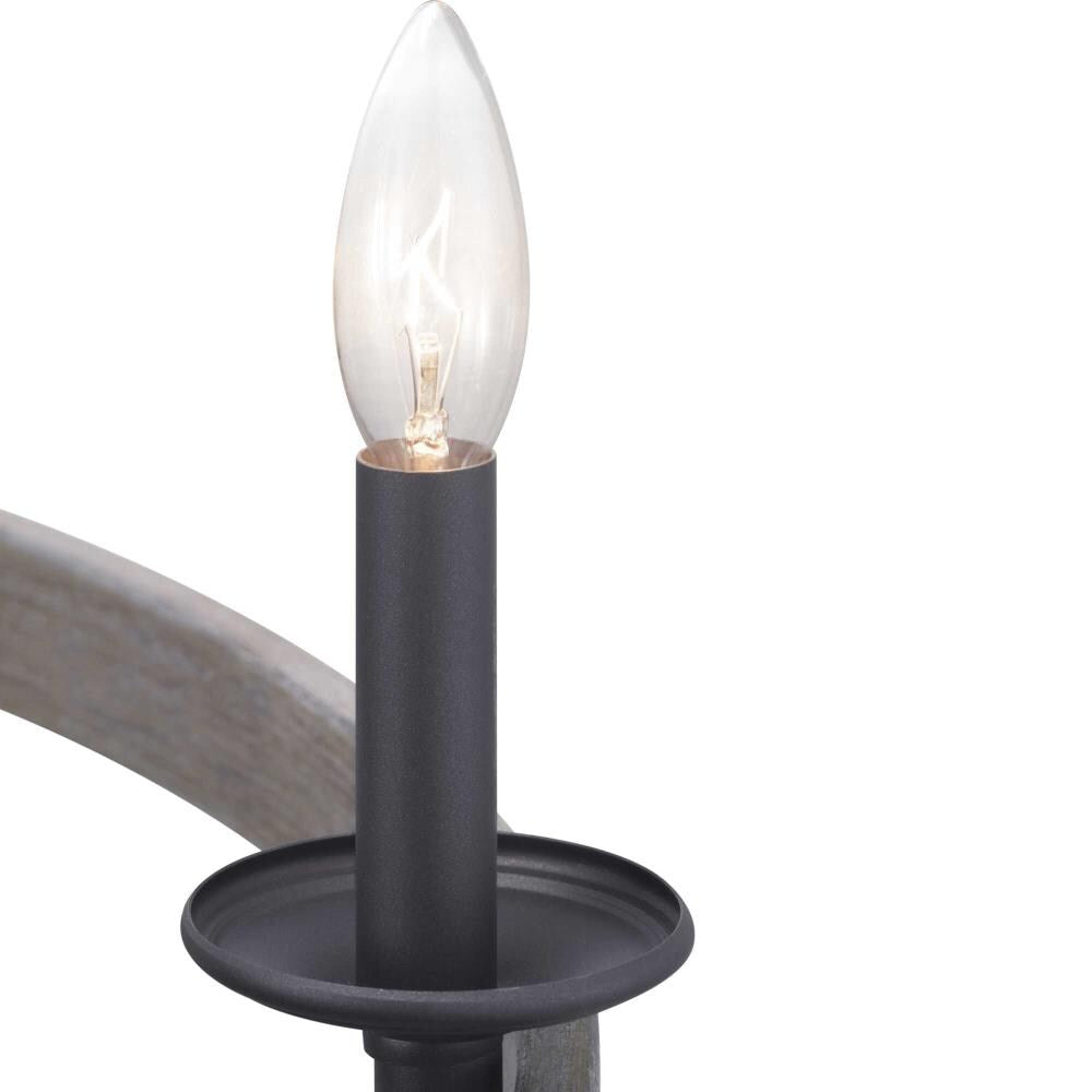 Progress Lighting Gulliver 9-Light Black Coastal Chandelier