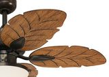 Harbor Breeze Waveport 52-in Weathered Bronze Indoor/Outdoor Ceiling Fan with Light Kit, 5 Blades