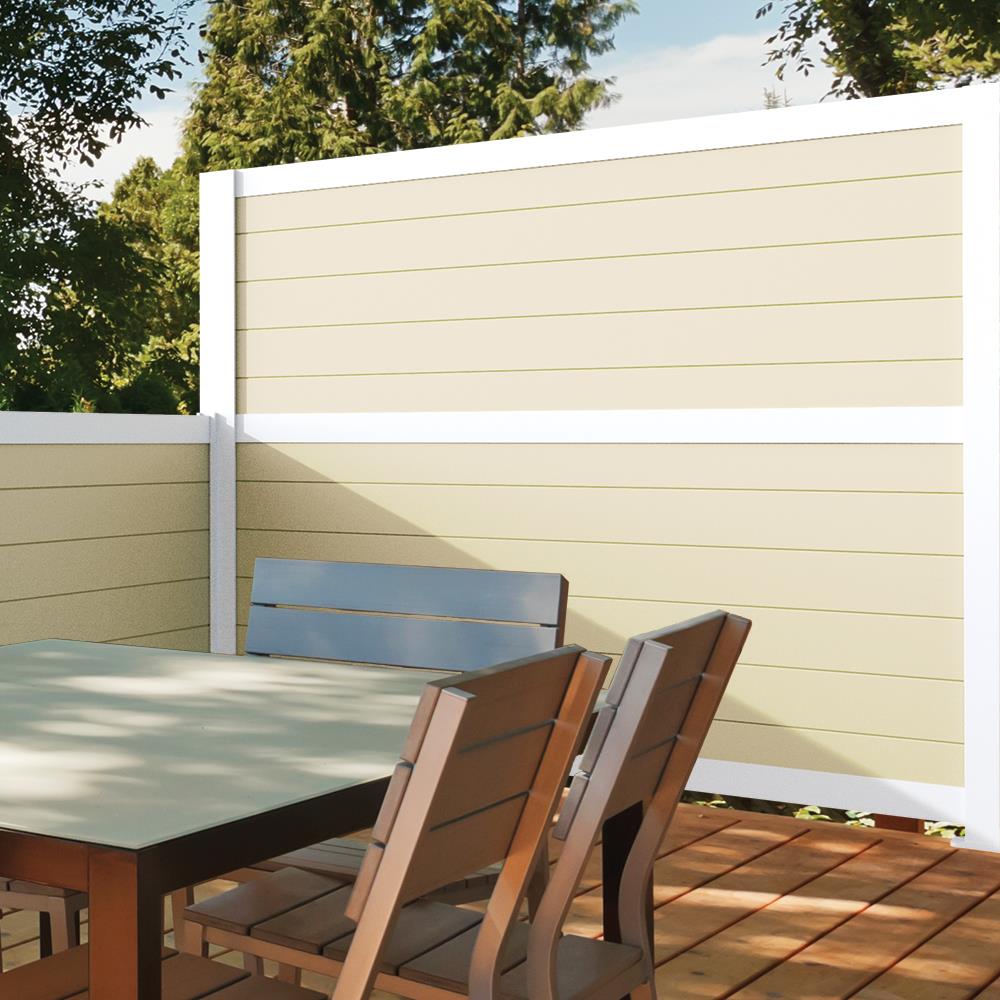 Freedom 6-ft White Aluminum Privacy Frame
