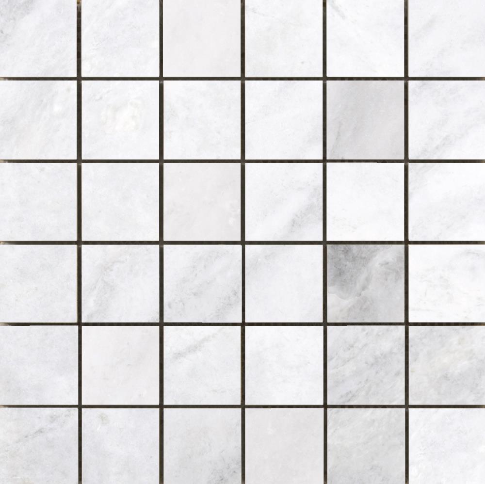 Emser Kalta 10-Pack Bianco Natural Stone Marble Border Tile (12-in x 12-in)