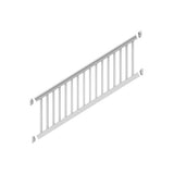 Freedom Lincoln White Vinyl Deck Stair Rail Kit