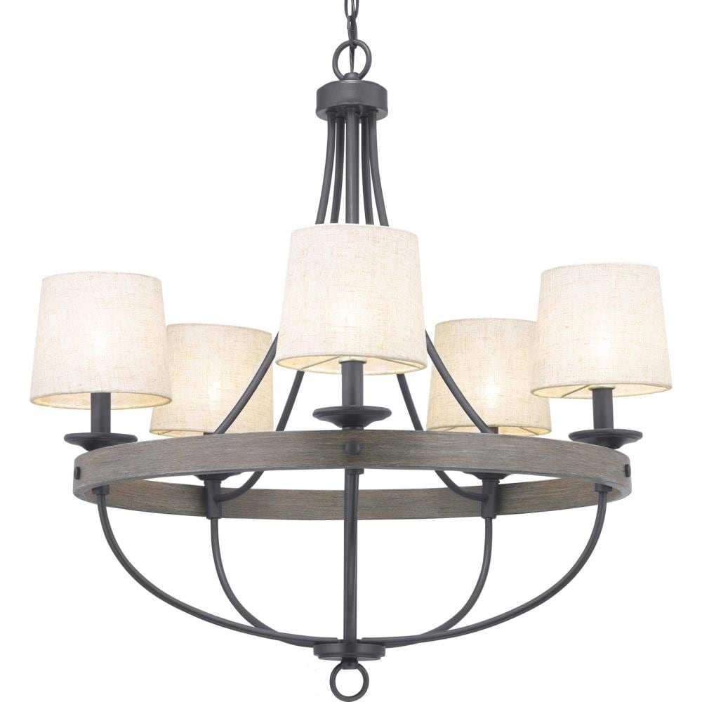 Progress Lighting Gulliver 5-Light Black Coastal Chandelier