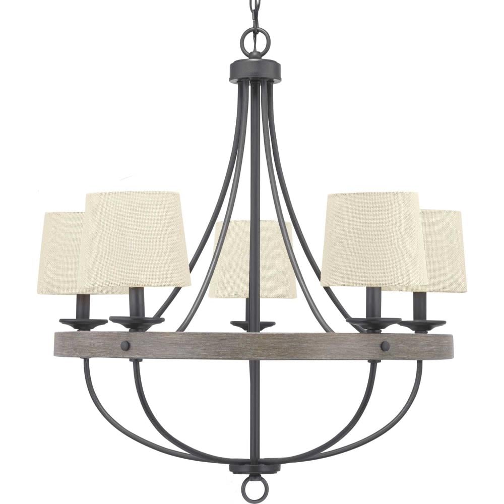 Progress Lighting Gulliver 5-Light Black Coastal Chandelier