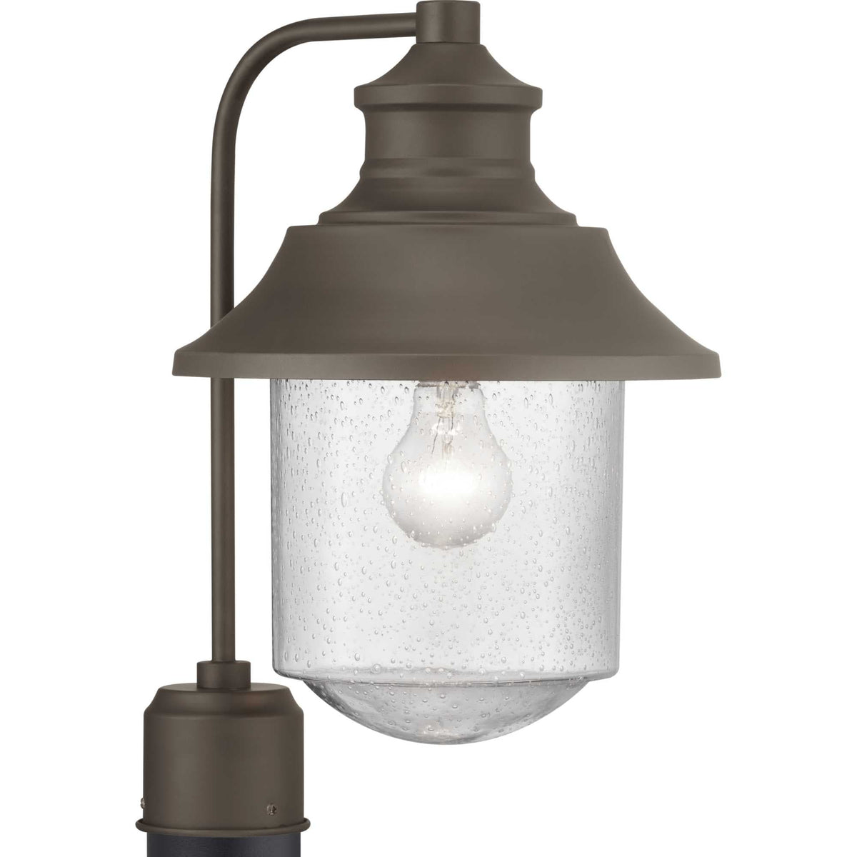 Progress Lighting Weldon 60-Watt 15.625-in Architectural Bronze Transitional Post Light