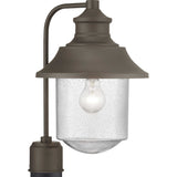 Progress Lighting Weldon 60-Watt 15.625-in Architectural Bronze Transitional Post Light