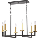 Progress Lighting Blakely 6-Light Black Modern/Contemporary Chandelier