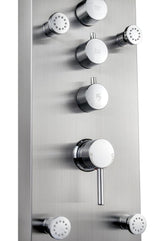 AKDY 65-in Stainless Steel 6-Spray Shower Panel System (Valve Included)