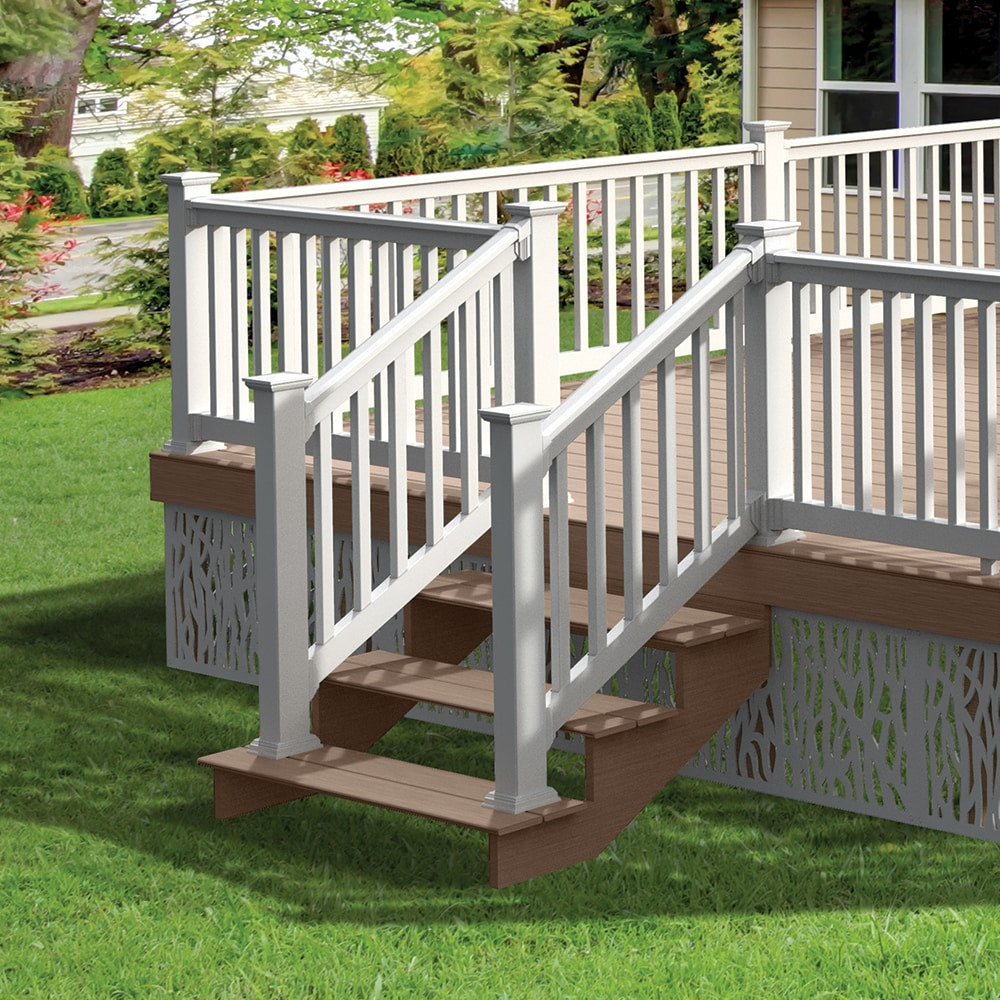 Freedom 4-in x 4-in White Vinyl Deck Post Cap