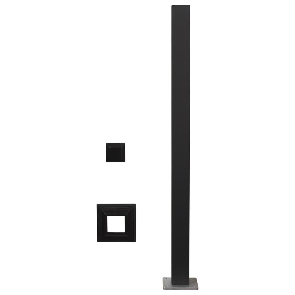 Deckorators (Common: 3-in x 3-in x 4-ft; Actual: 3-in x 3-in x 4-ft) Aluminum Deck Post