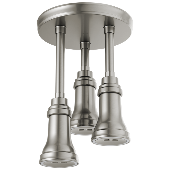 Delta Universal Showering Components Stainless 1-Spray Pendant Rain Shower Head with LED Lights, 2.5 GPM (9.5 LPM)