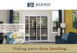 JELD-WEN 60-in x 80-in Vinyl Sliding, Right-hand sliding – feature callout