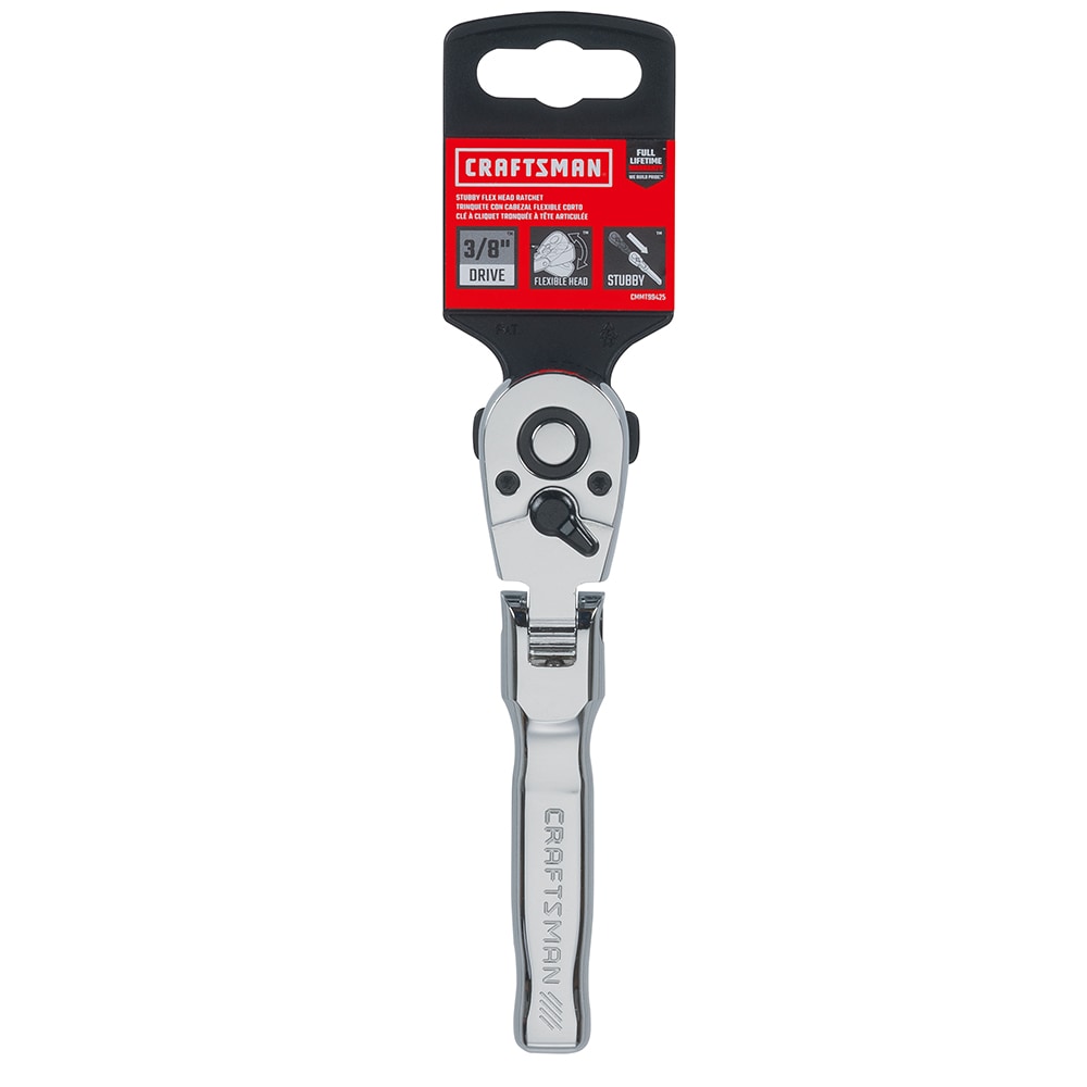 CRAFTSMAN 72-Tooth 3/8-in Drive Quick-Release Flexible Head Ratchet