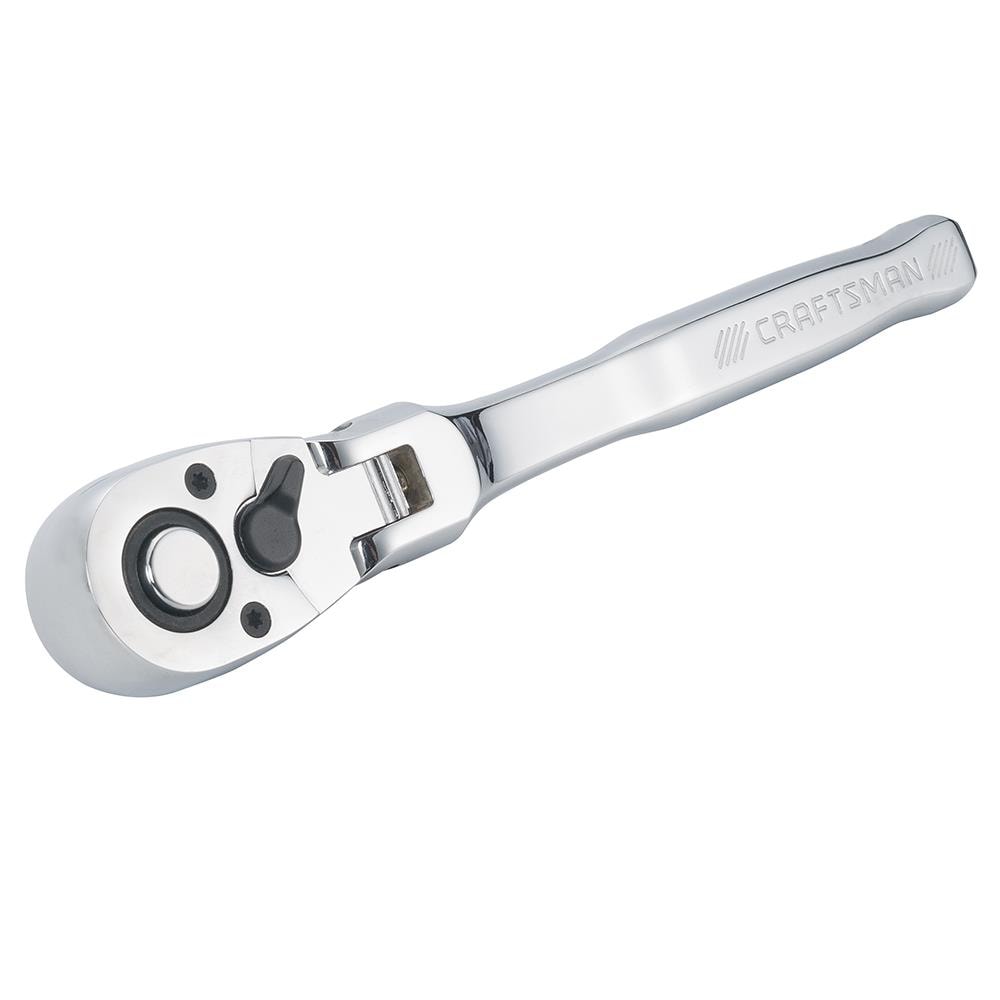 CRAFTSMAN 72-Tooth 1/2-in Drive Quick-Release Flexible Head Ratchet