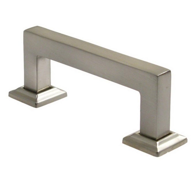 Rusticware Modern (76mm) Center to Center Satin Nickel Dual Mount Rectangular Handle Drawer Pull