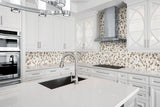 Satori Mixed Warm Blend 12-in x 12-in Honed Natural Stone Marble Pebble Floor and Wall Tile (9.6-sq ft/Carton)