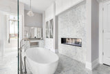 Satori 10-Pack Mixed White Marble 12-in x 12-in Honed Natural Stone Pebble Mosaic Floor and Wall Tile