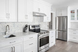 Satori 10-Pack Mixed White Marble 12-in x 12-in Honed Natural Stone Pebble Mosaic Floor and Wall Tile