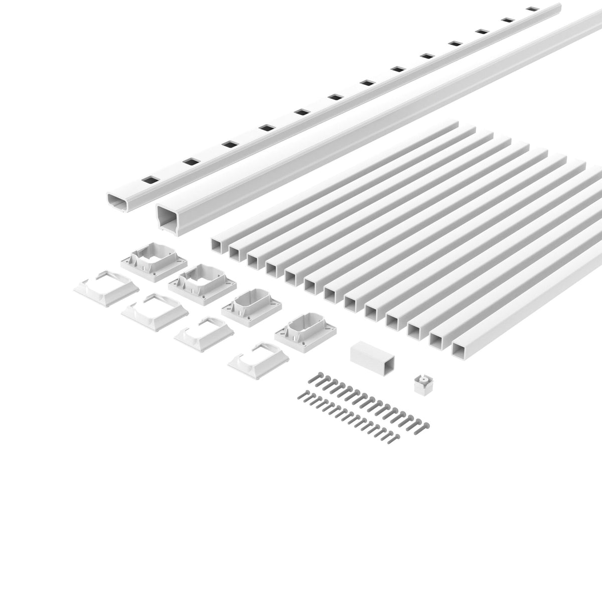 Deckorators Grab and Go White Composite Deck Rail Kit