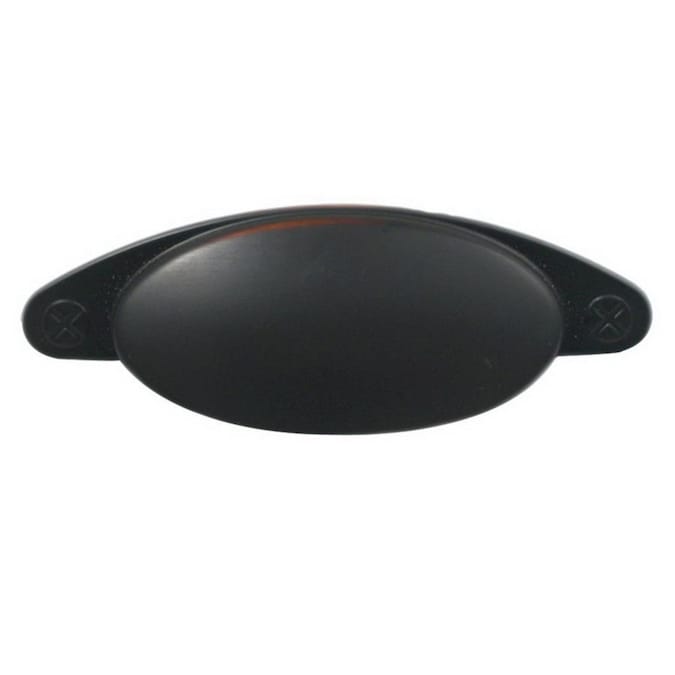 Rusticware Traditional 3-in (76mm) Center to Center Oil-Rubbed Bronze Dual Mount Oval Handle Drawer Pull